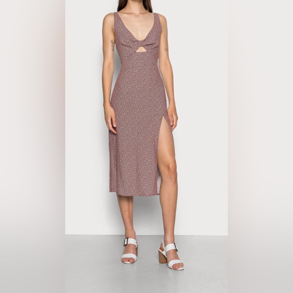 Abercrombie & Fitch Vintage Abercrombie & Fitch Women's Polka Slide Slit Dress - Picture 5 of 15